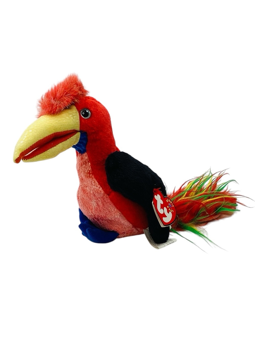 🐵 TY “Frills” Beanie Baby Hornbill Bird - NWT